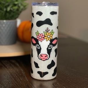 Daisy cow 20 oz stainless steel tumbler